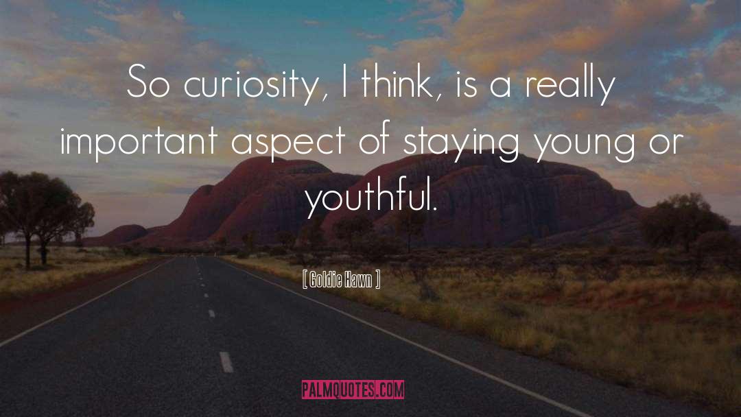 Curiosity quotes by Goldie Hawn