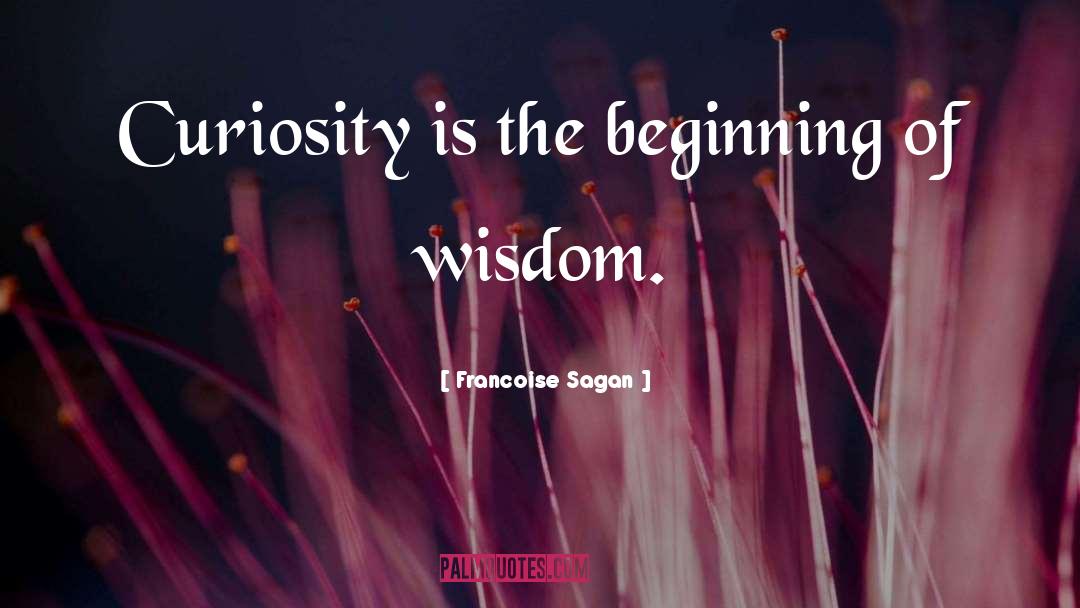 Curiosity Wisdom quotes by Francoise Sagan