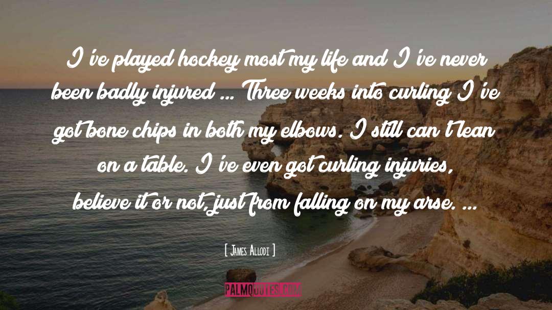 Curling quotes by James Allodi