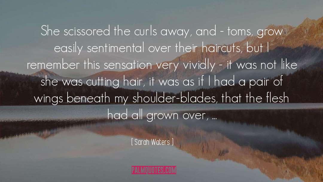 Curls quotes by Sarah Waters