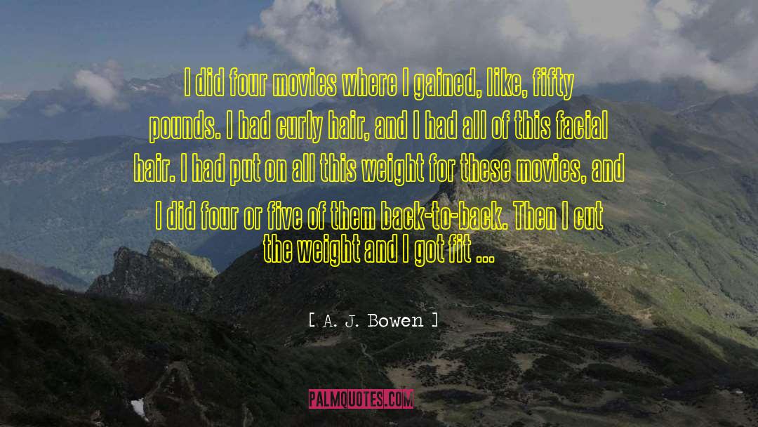 Curly Hair quotes by A. J. Bowen