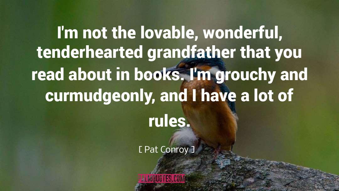 Curmudgeonly Antonyms quotes by Pat Conroy