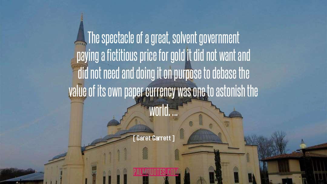 Currency quotes by Garet Garrett