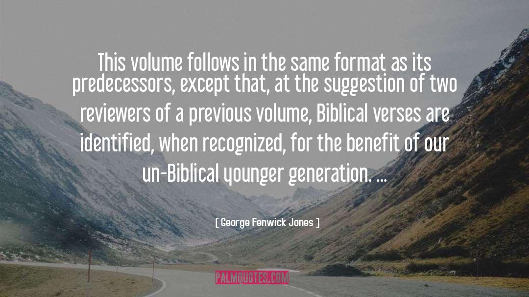 Current Generation quotes by George Fenwick Jones
