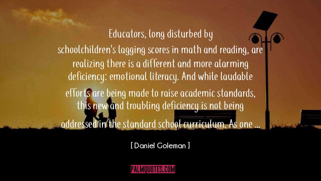 Curriculum quotes by Daniel Goleman