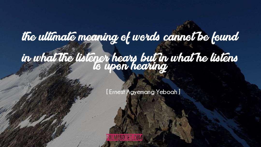 Curse Words quotes by Ernest Agyemang Yeboah