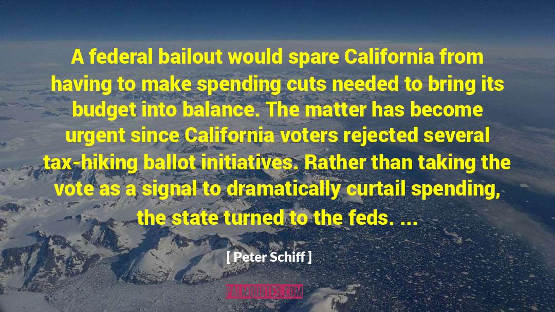 Curtail quotes by Peter Schiff
