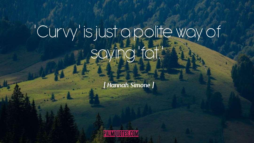 Curvy quotes by Hannah Simone