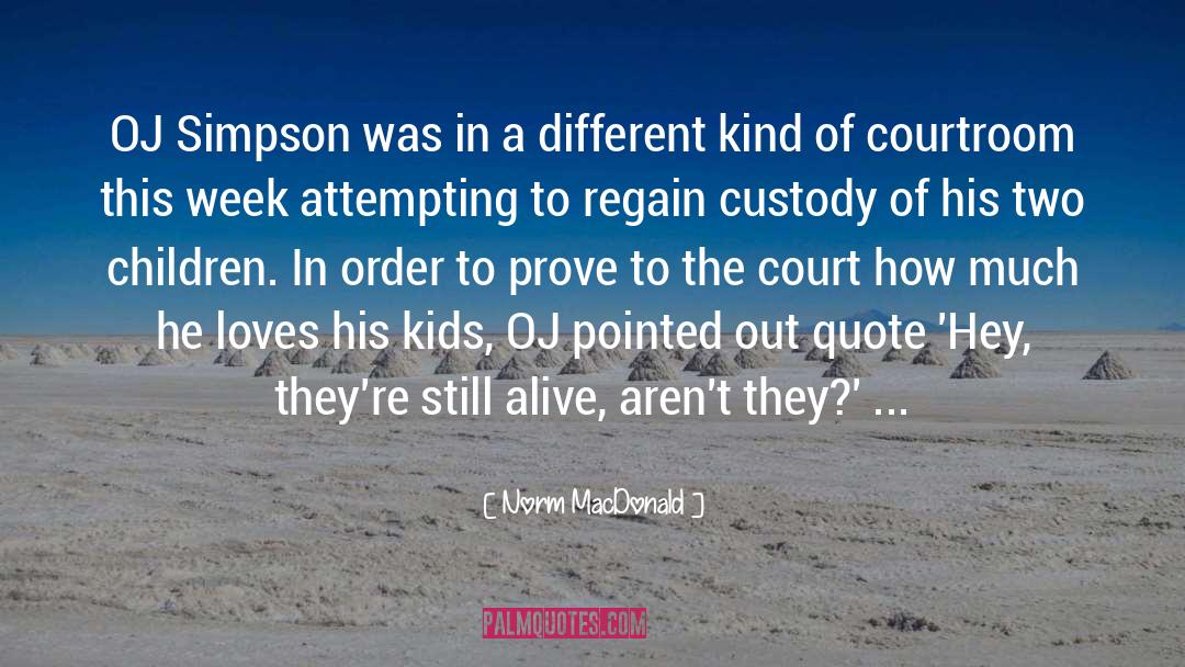Custody quotes by Norm MacDonald