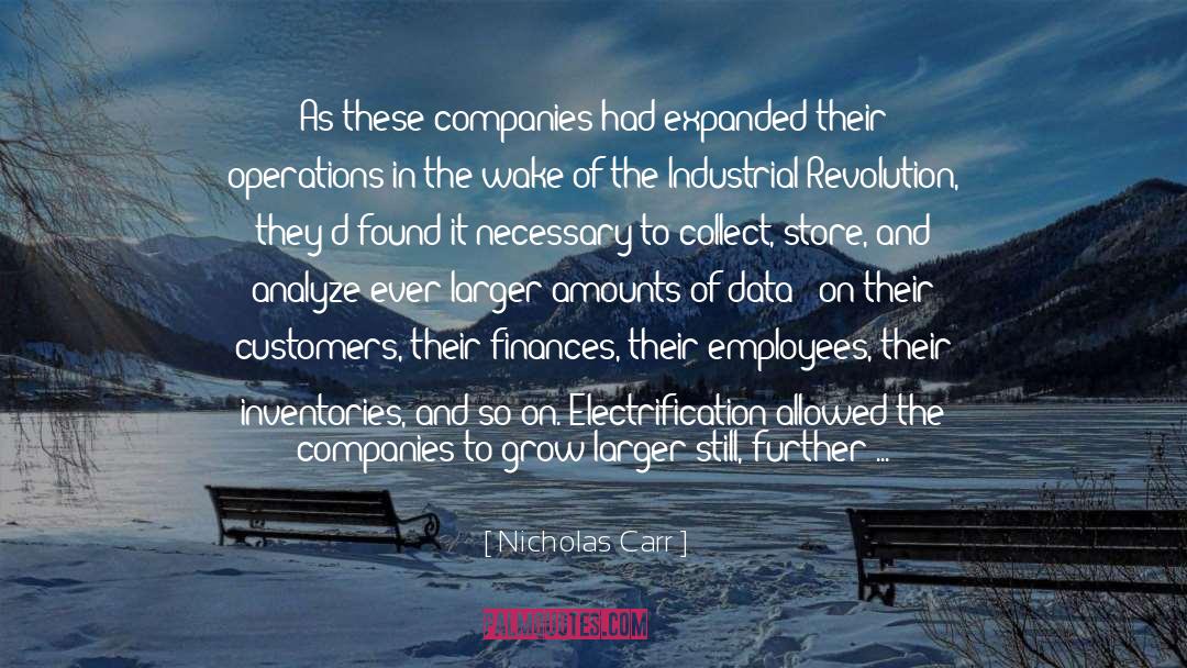 Customers quotes by Nicholas Carr