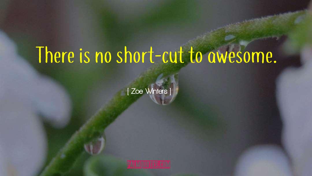 Cut To It quotes by Zoe Winters
