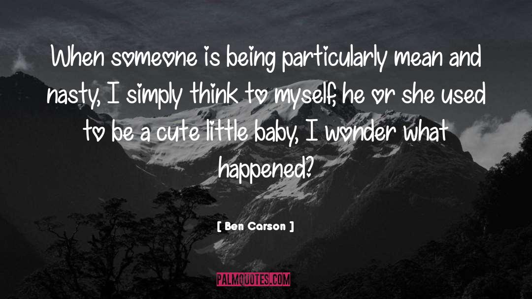 Cute Baby Boy quotes by Ben Carson