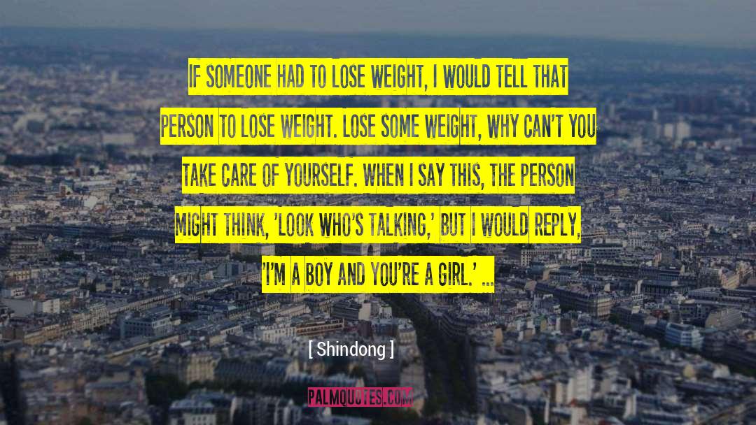 Cute Boy Talking To Girl quotes by Shindong