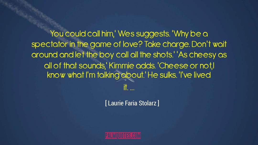 Cute Boy Talking To Girl quotes by Laurie Faria Stolarz