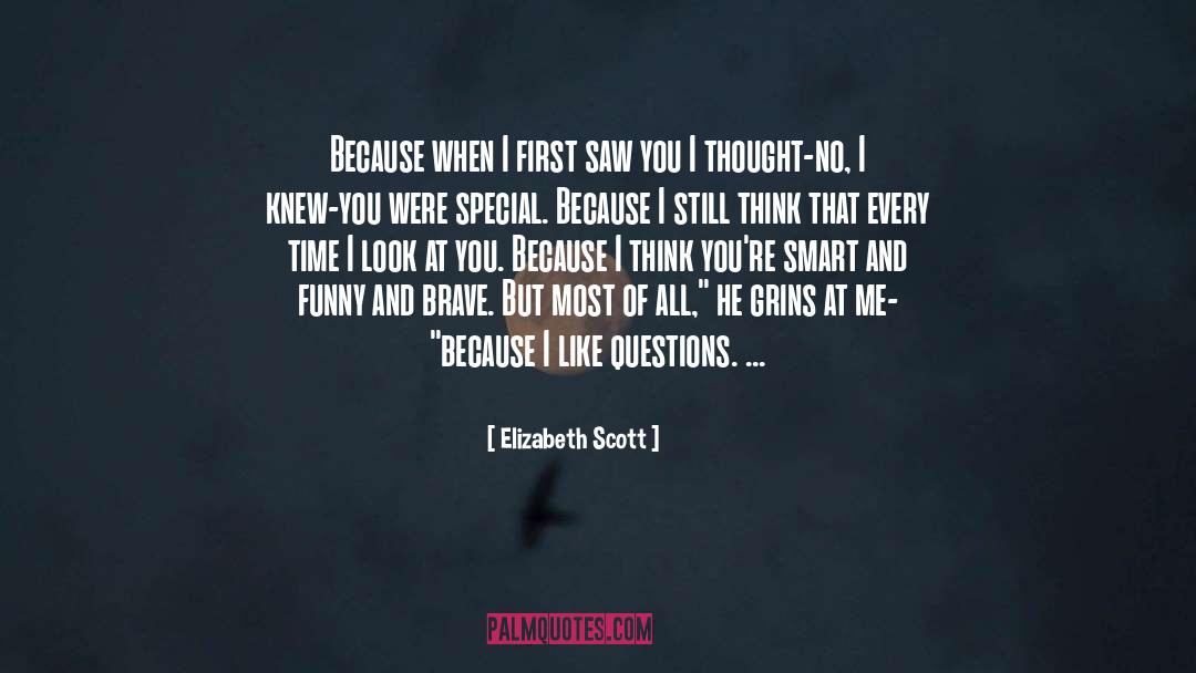 Cute Funny quotes by Elizabeth Scott