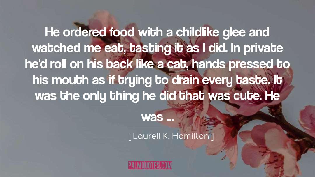 Cute Kiss quotes by Laurell K. Hamilton