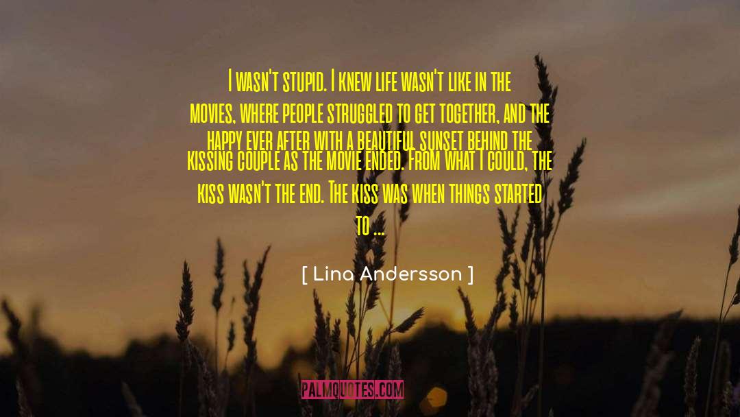 Cute Kiss quotes by Lina Andersson