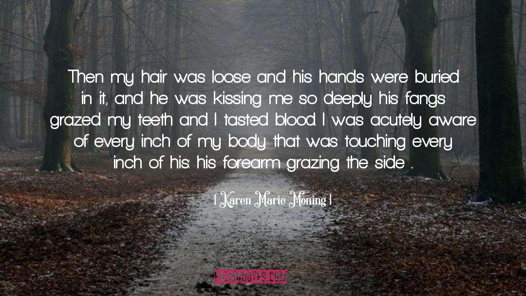 Cute Kissing quotes by Karen Marie Moning