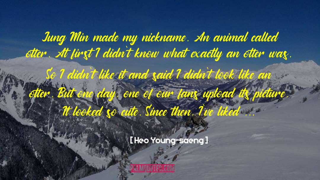Cute Preschool quotes by Heo Young-saeng