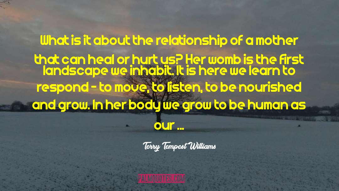Cute Relationship quotes by Terry Tempest Williams
