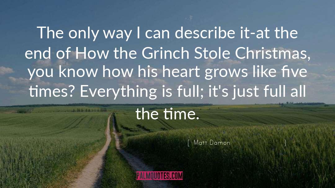 Cute Stole My Heart quotes by Matt Damon