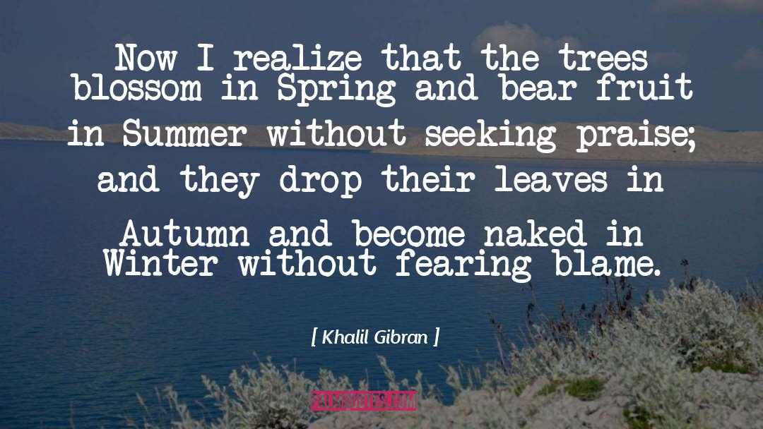 Cute Winter quotes by Khalil Gibran