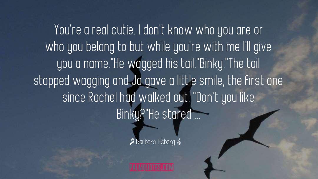 Cutie quotes by Barbara Elsborg