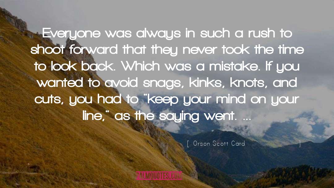 Cuts quotes by Orson Scott Card