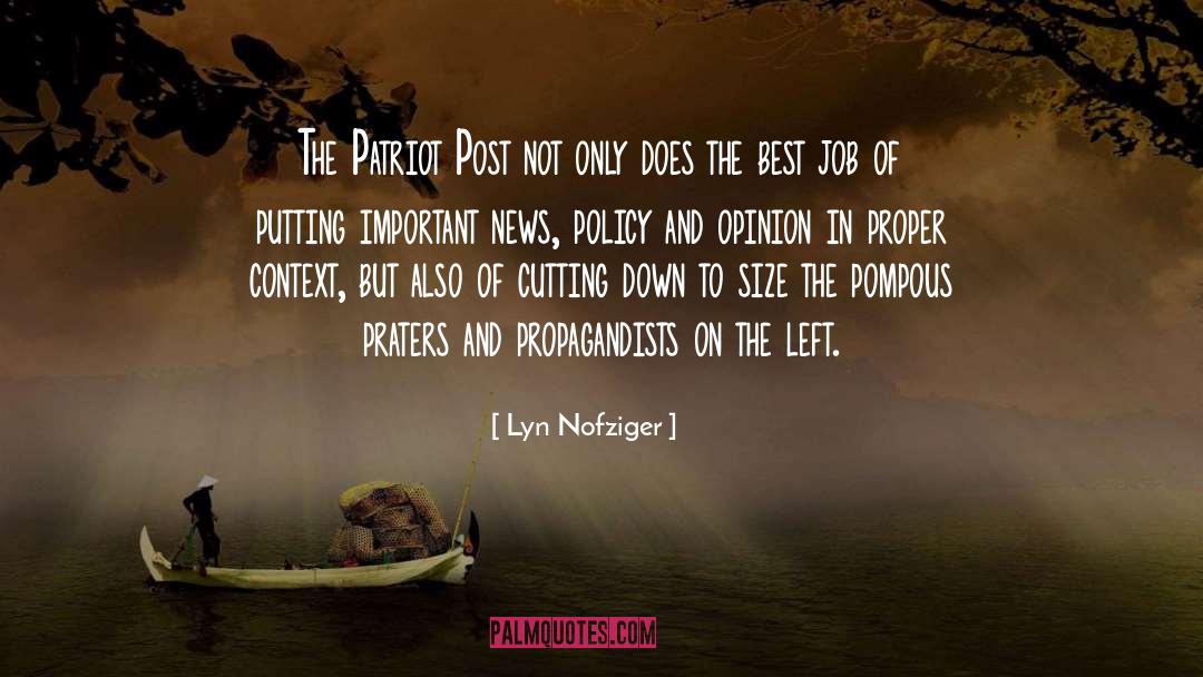 Cutting Down quotes by Lyn Nofziger