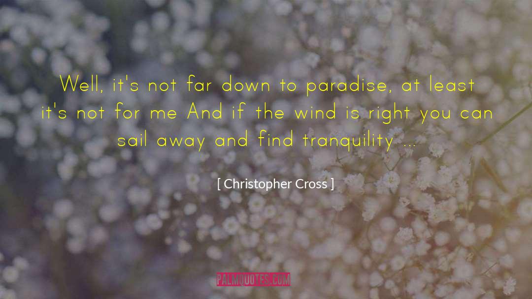 Cutting Down quotes by Christopher Cross