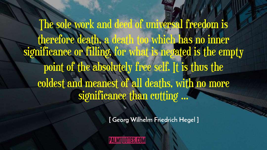 Cutting Off quotes by Georg Wilhelm Friedrich Hegel