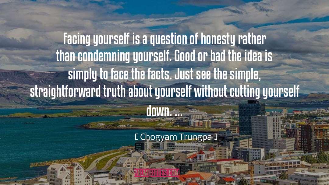 Cutting Yourself quotes by Chogyam Trungpa