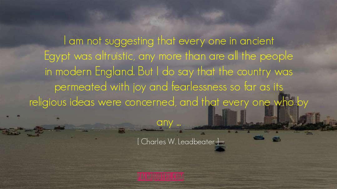 Cw Leadbeater quotes by Charles W. Leadbeater