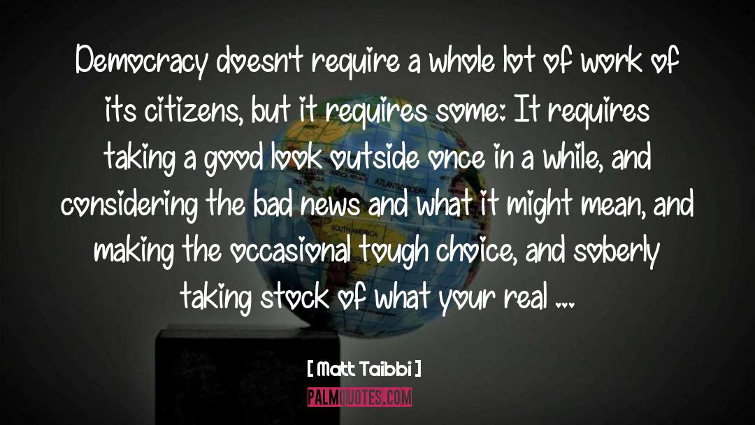 Cy Stock quotes by Matt Taibbi