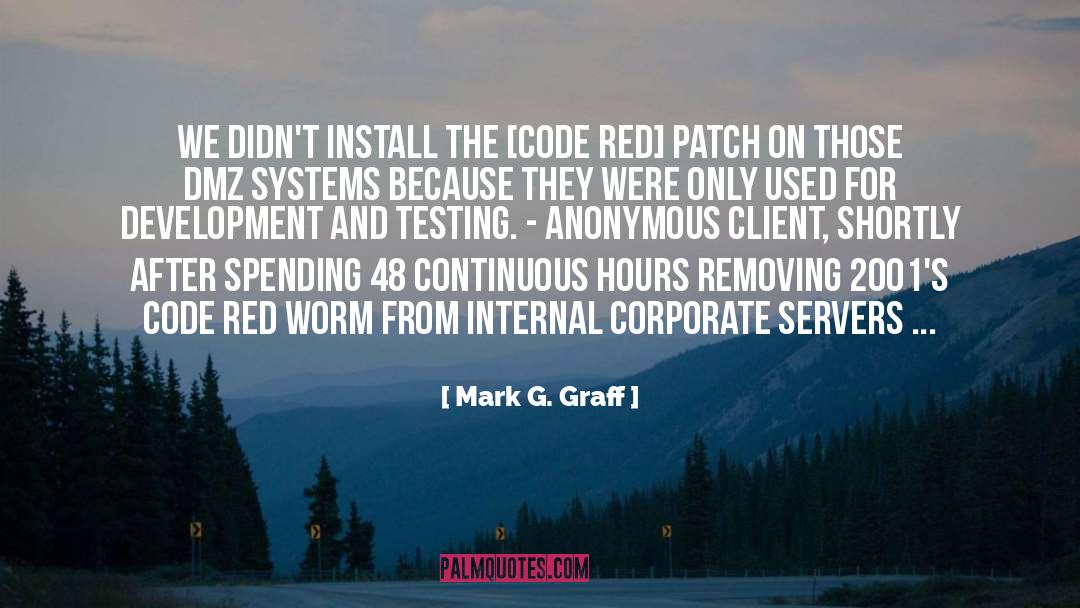 Cyber Security quotes by Mark G. Graff
