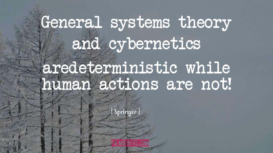 Cybernetics quotes by Springer