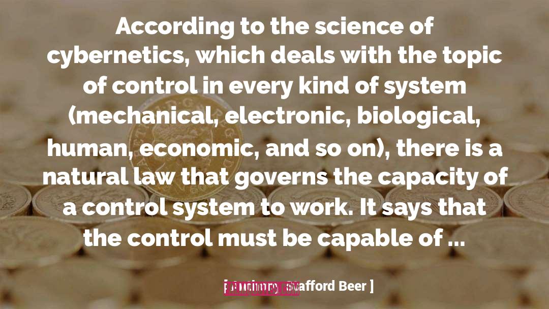 Cybernetics quotes by Anthony Stafford Beer