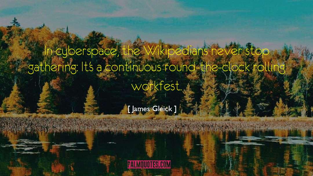 Cyberspace quotes by James Gleick