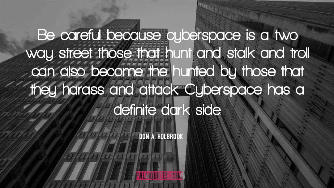 Cyberspace quotes by Don A. Holbrook