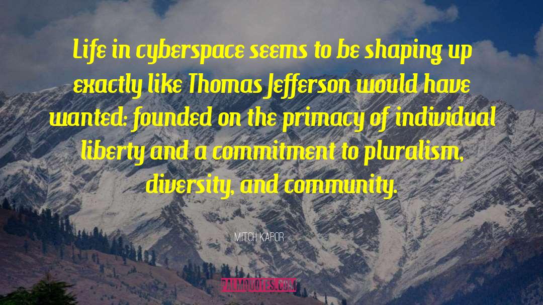 Cyberspace quotes by Mitch Kapor