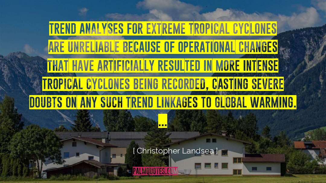 Cyclones quotes by Christopher Landsea