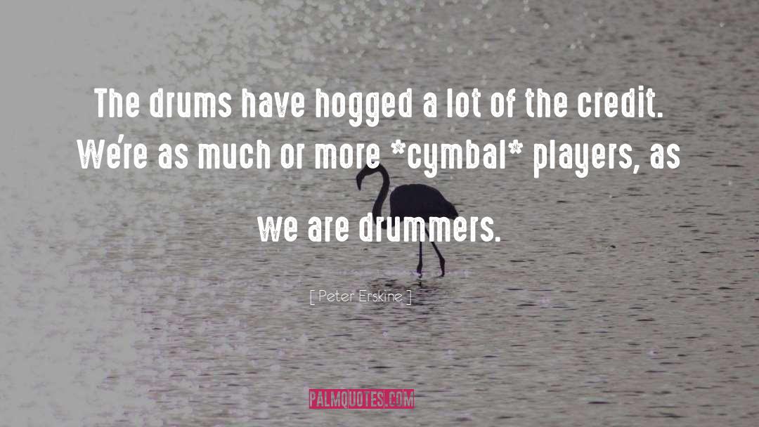 Cymbals quotes by Peter Erskine