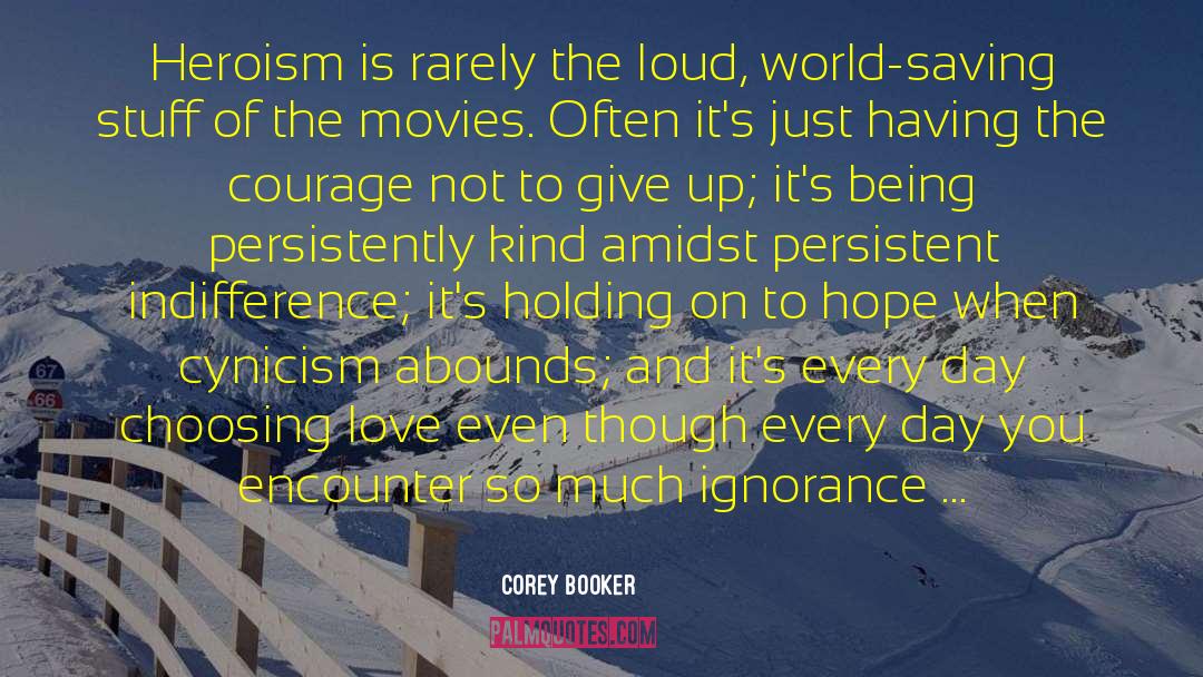 Cynicism quotes by Corey Booker