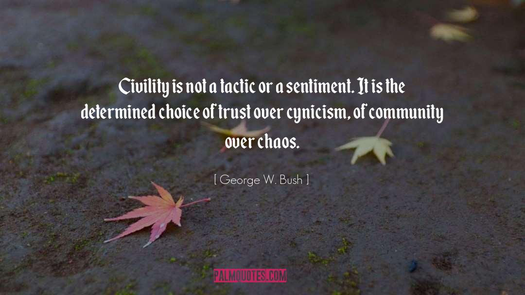 Cynicism quotes by George W. Bush