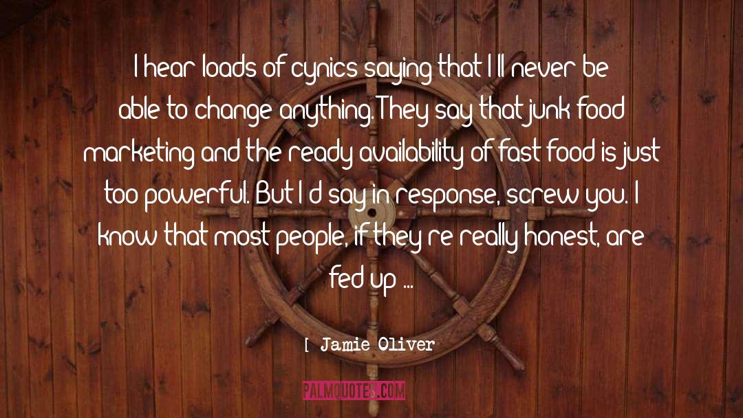 Cynics quotes by Jamie Oliver