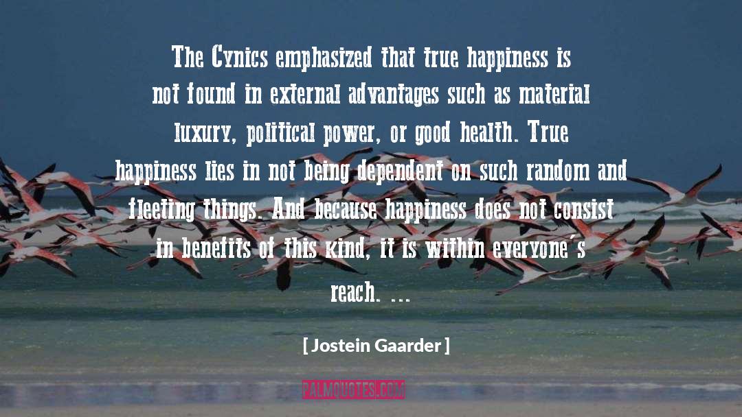 Cynics quotes by Jostein Gaarder