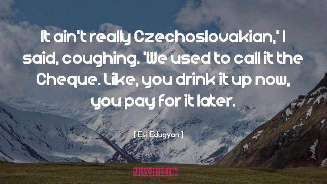 Czech quotes by Esi Edugyan