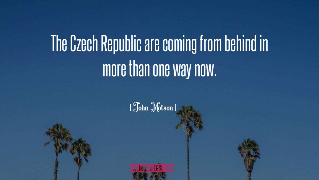 Czech Republic quotes by John Motson