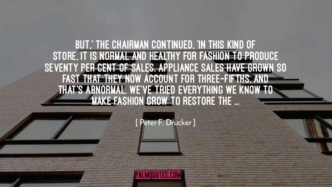 Czyzs Appliance quotes by Peter F. Drucker