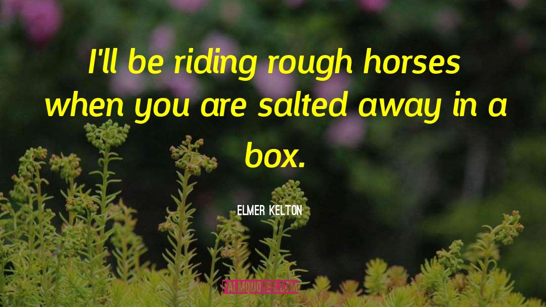 D Box quotes by Elmer Kelton